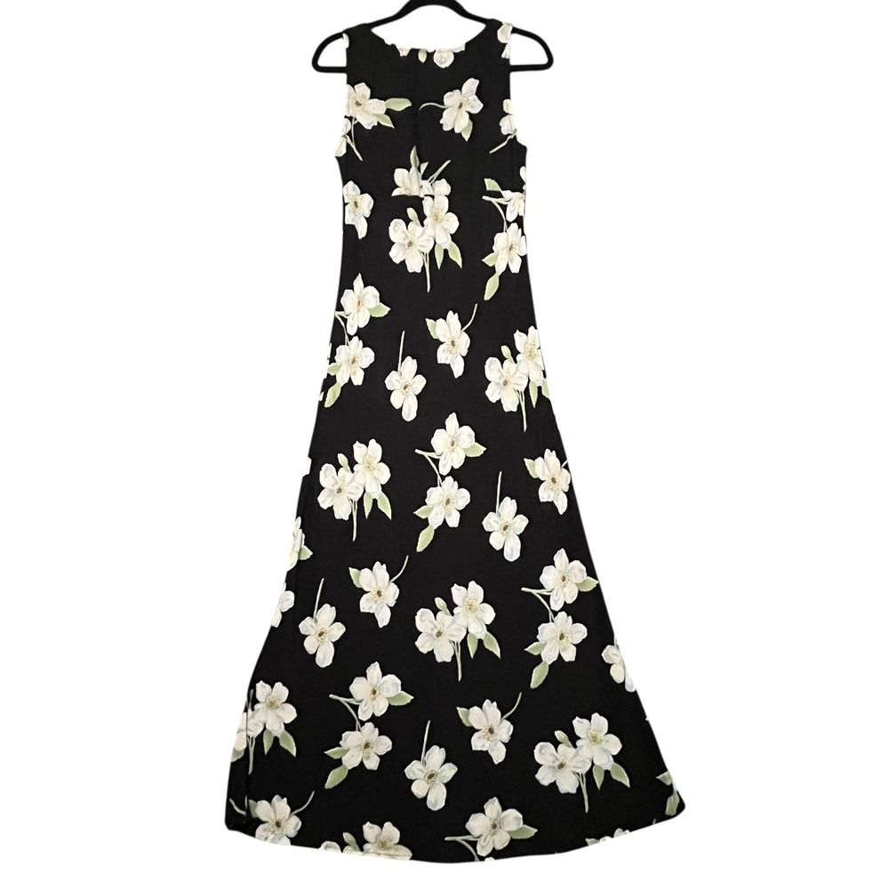 Vintage All That Jazz Dress Jr Sz 9/10‎  Whimsigoth Black Floral Fairy 90s Y2K - Picture 2 of 10
